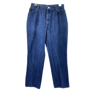 Vintage Chic Jeans Womens Size 16 Short Medium‎ Wash Denim Straight High Rise